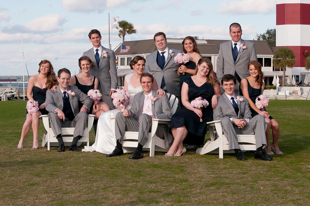 Bridal party portraits on Hilton Head Island by Kaufman Photography