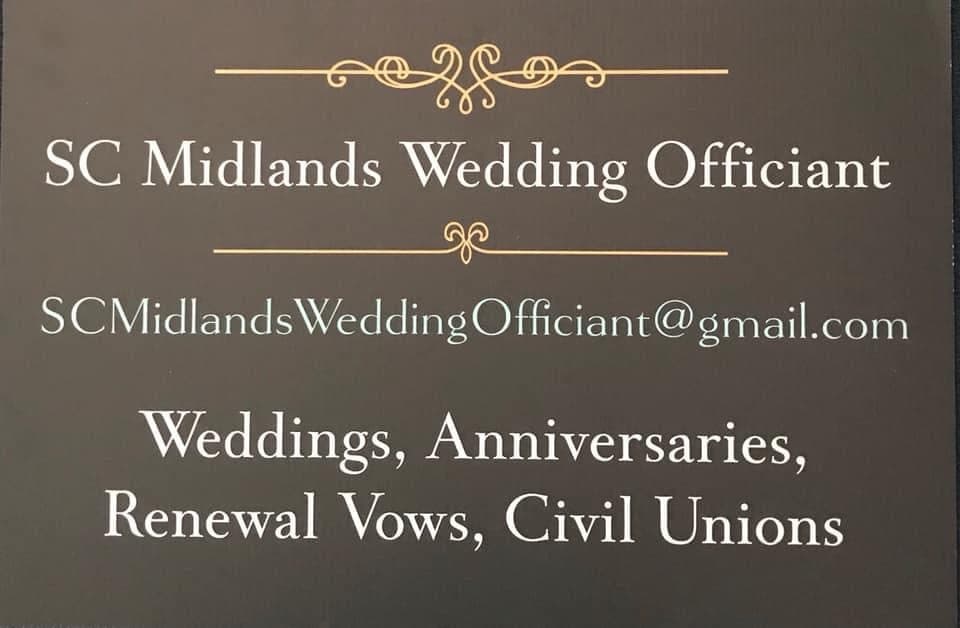 SC Midlands Wedding Officiant - wedding officiant