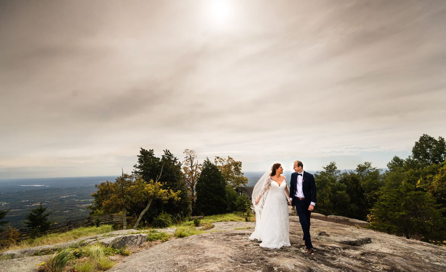 Fall wedding at Cliffs at Glassy in the Blue Ridge Mountains
