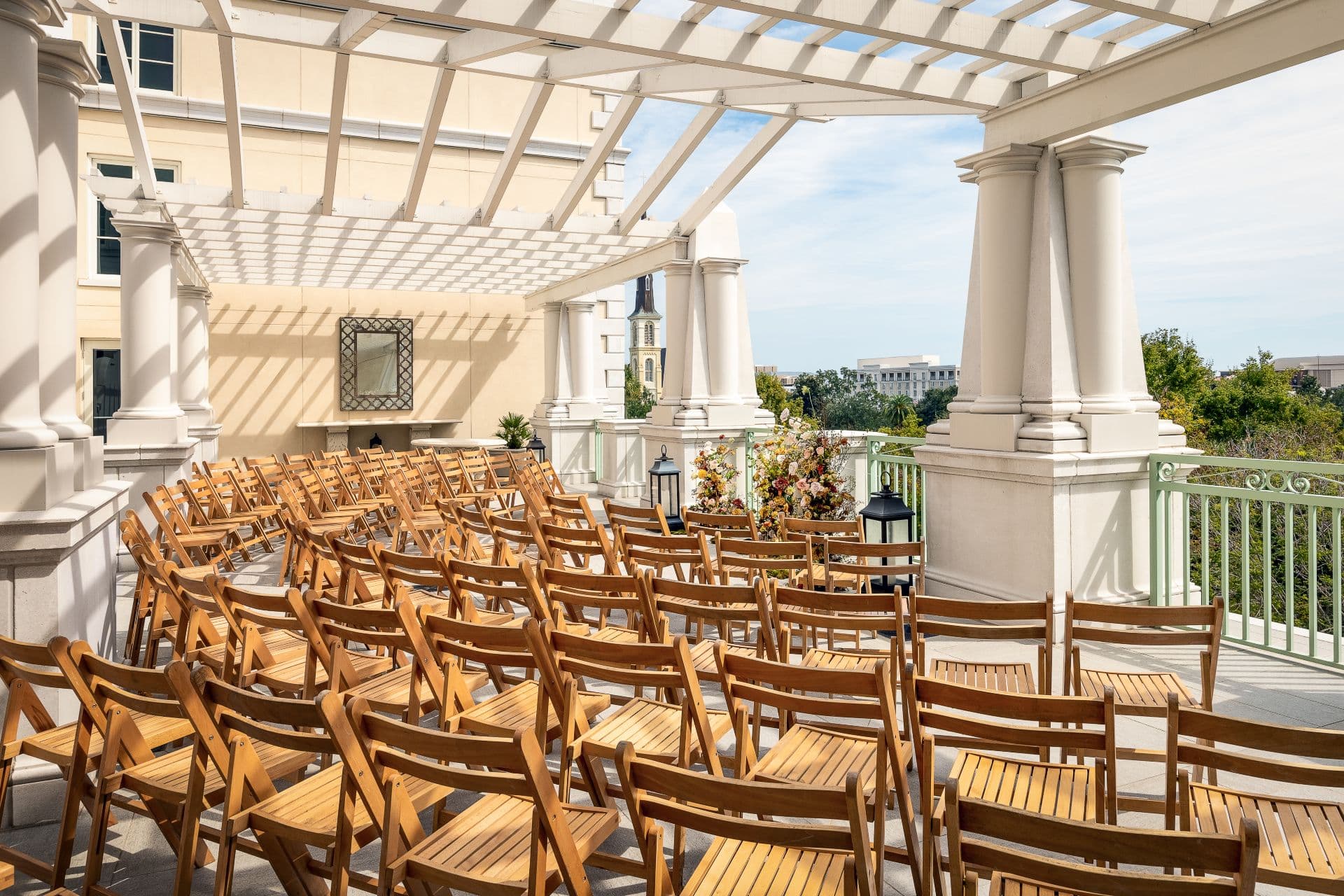 Hotel Bennett wedding piazza outdoor Charleston SC