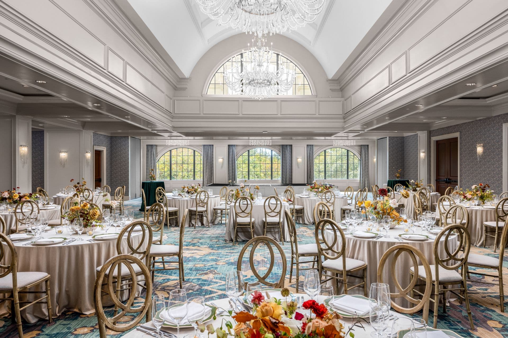 Hotel Bennett grand ballroom wedding reception
