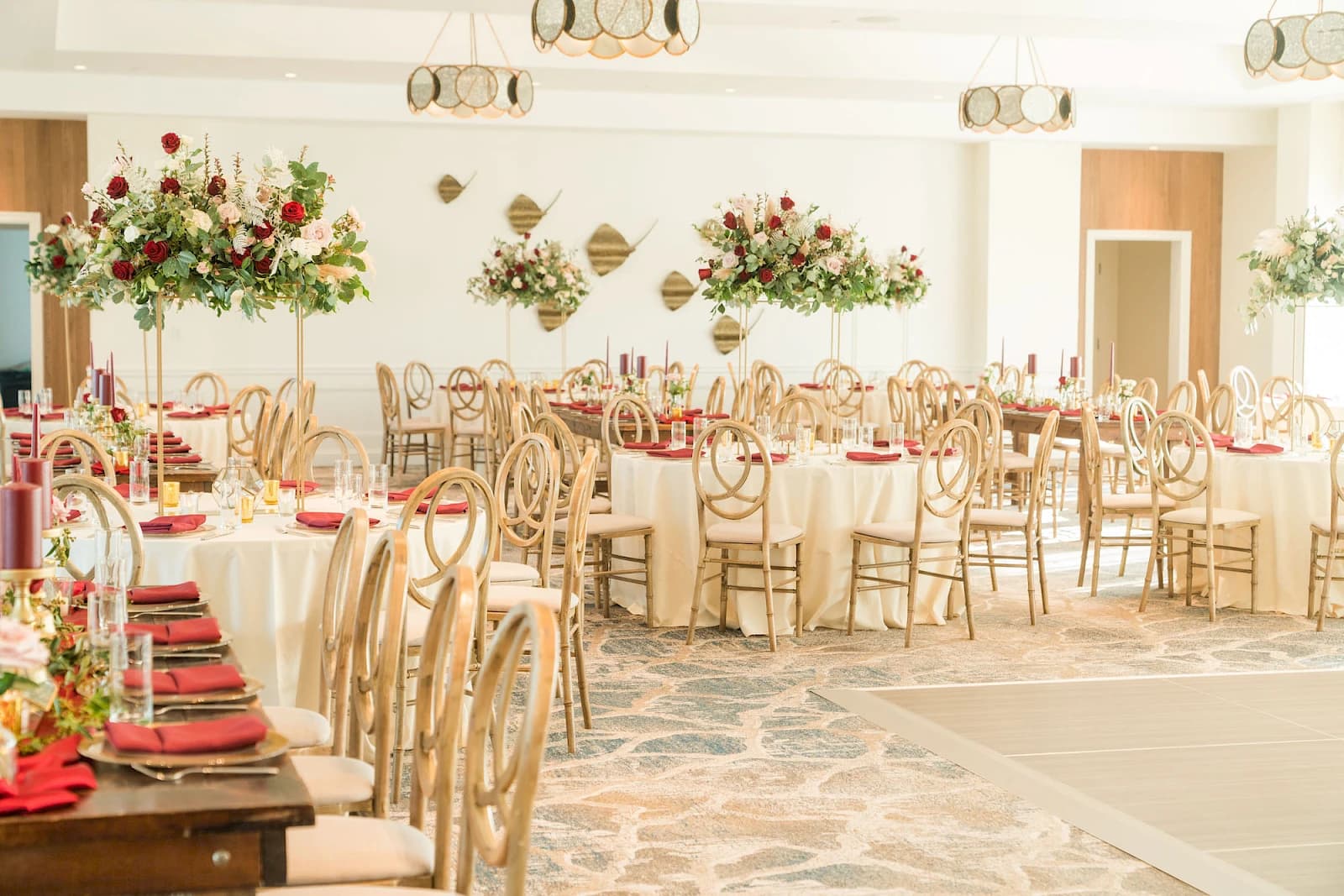 Banquet hall reception at the Sweetgrass Inn Wild Dunes