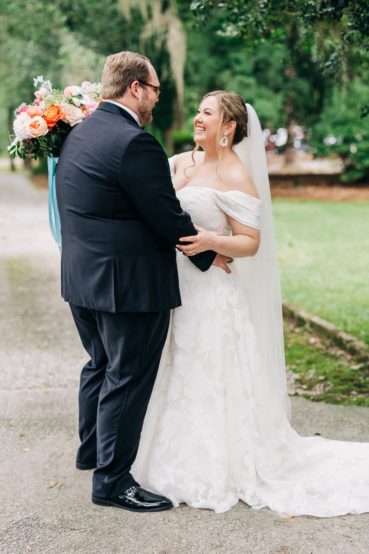 Heartfelt wedding moment documented by The Carters Creative in South Carolina