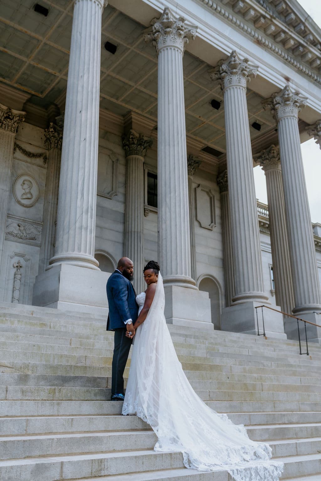 Candid wedding moment photographed by 314 Collective