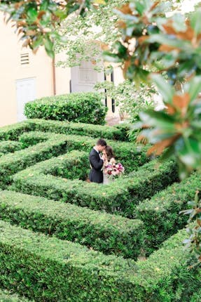 Outdoor reception at William Aiken House Charleston