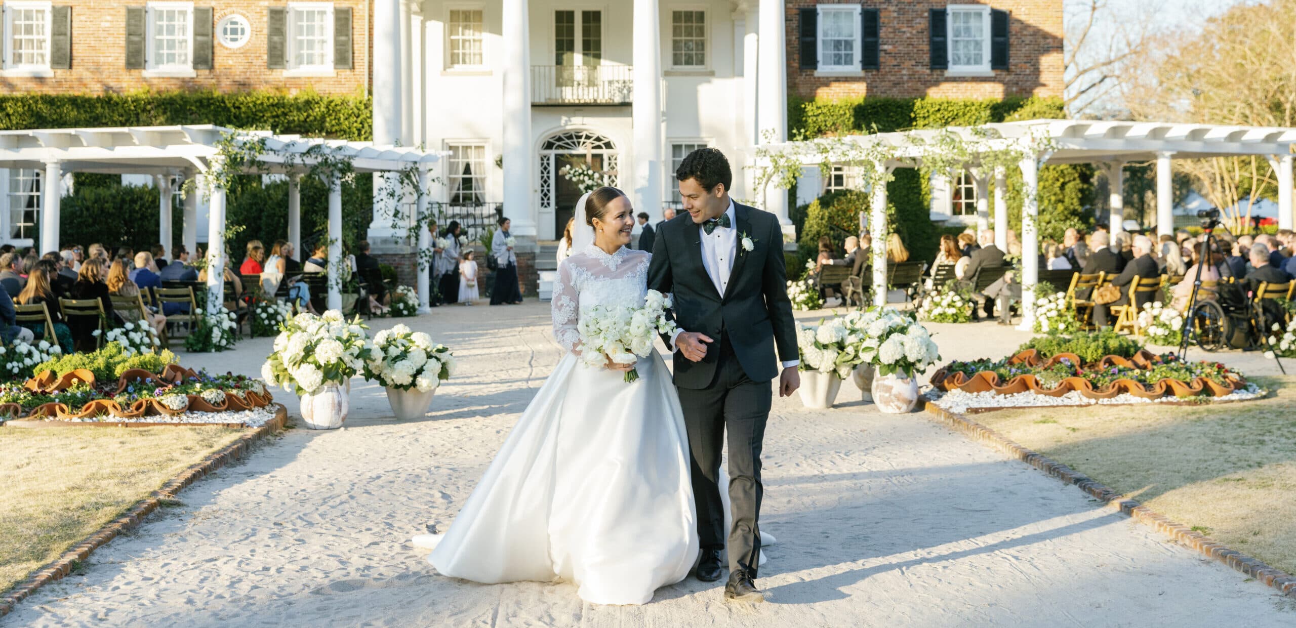 Ceremony at The Cotton Dock, Boone Hall Plantation