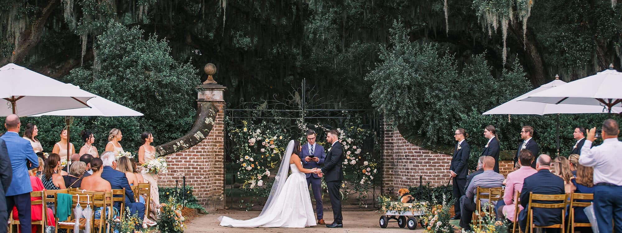 Wedding reception at Boone Hall Plantation