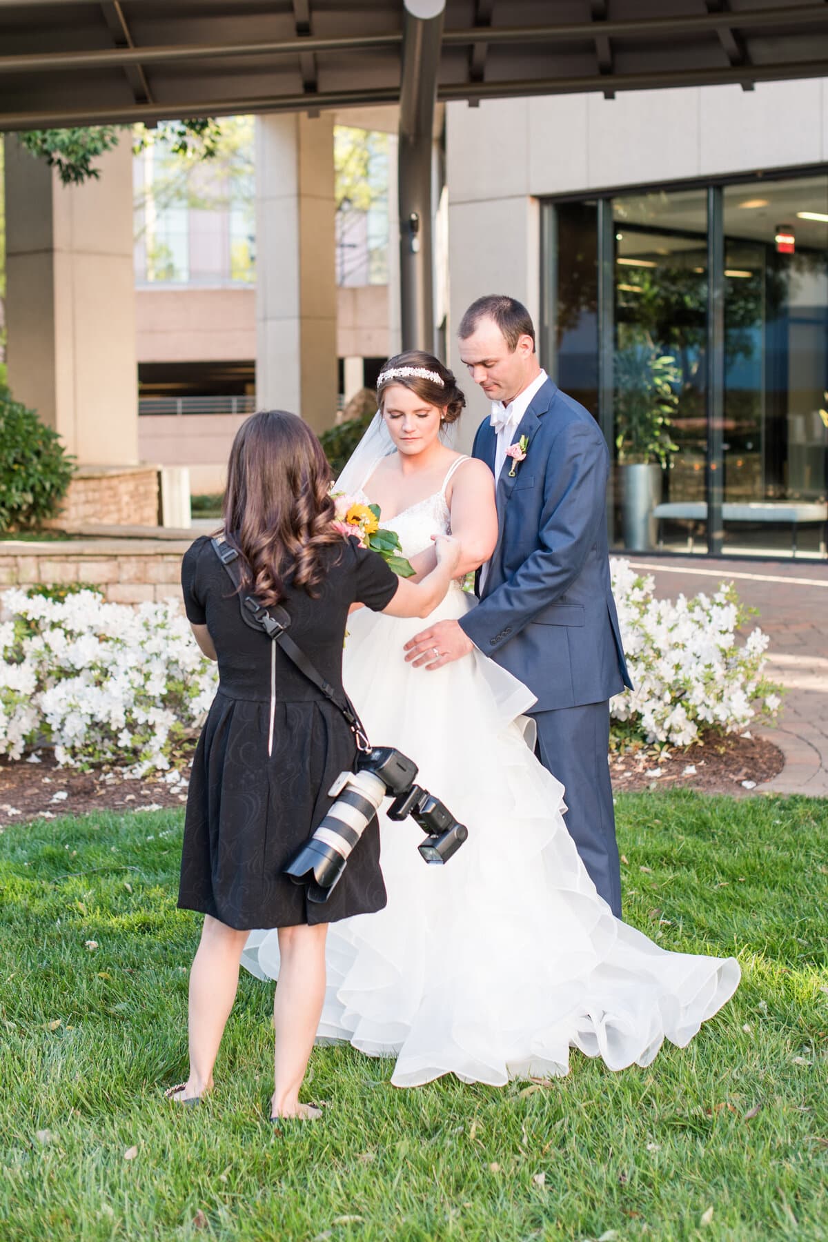 Greenville SC wedding couple portrait