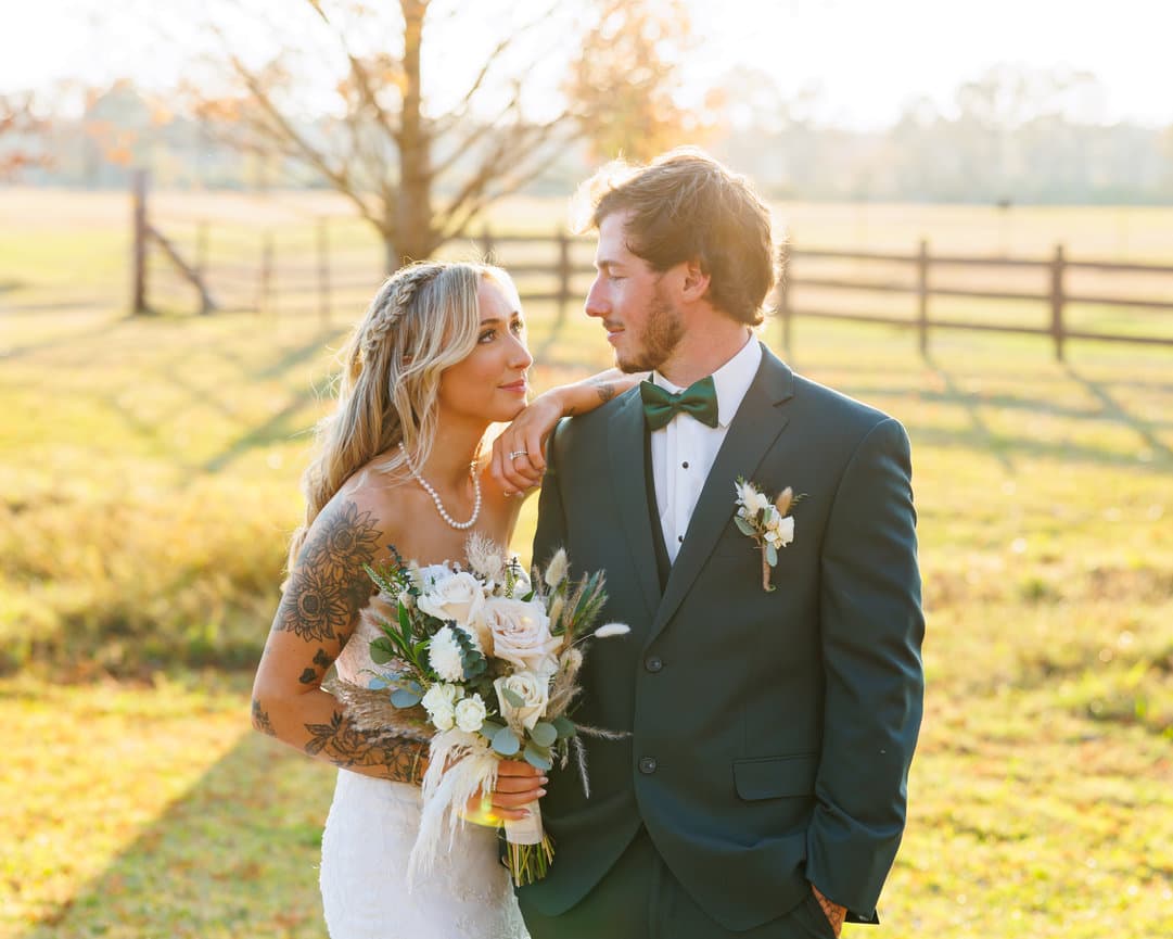 Bright and airy wedding portrait along the Grand Strand by Trisha McQuade Photography