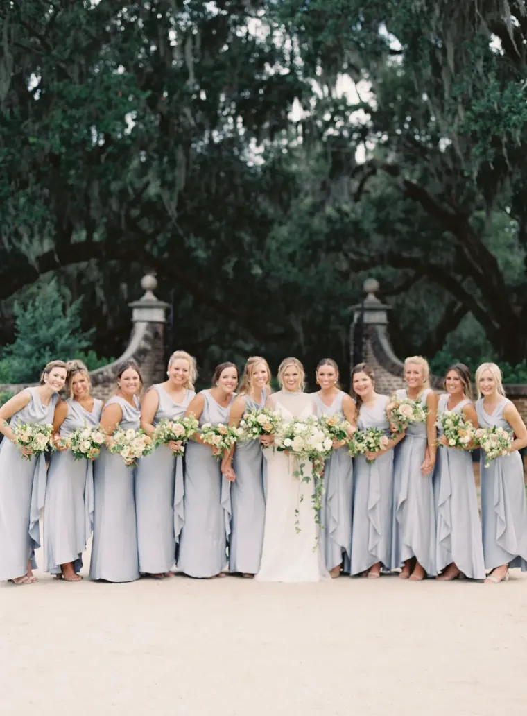 Charleston I Do - Bridal party getting ready together on the wedding morning