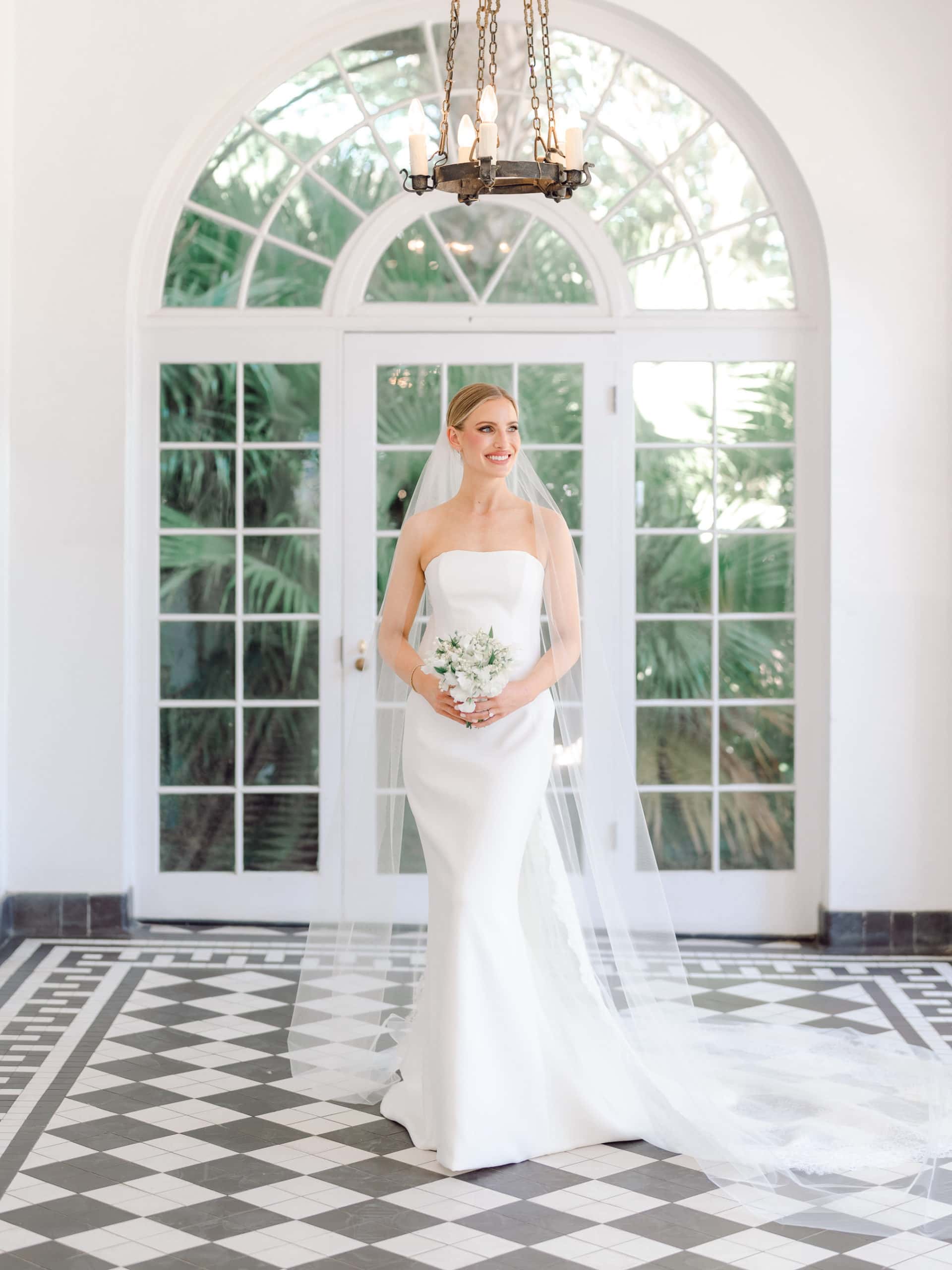 Wedding reception at Lowndes Grove under the oak trees