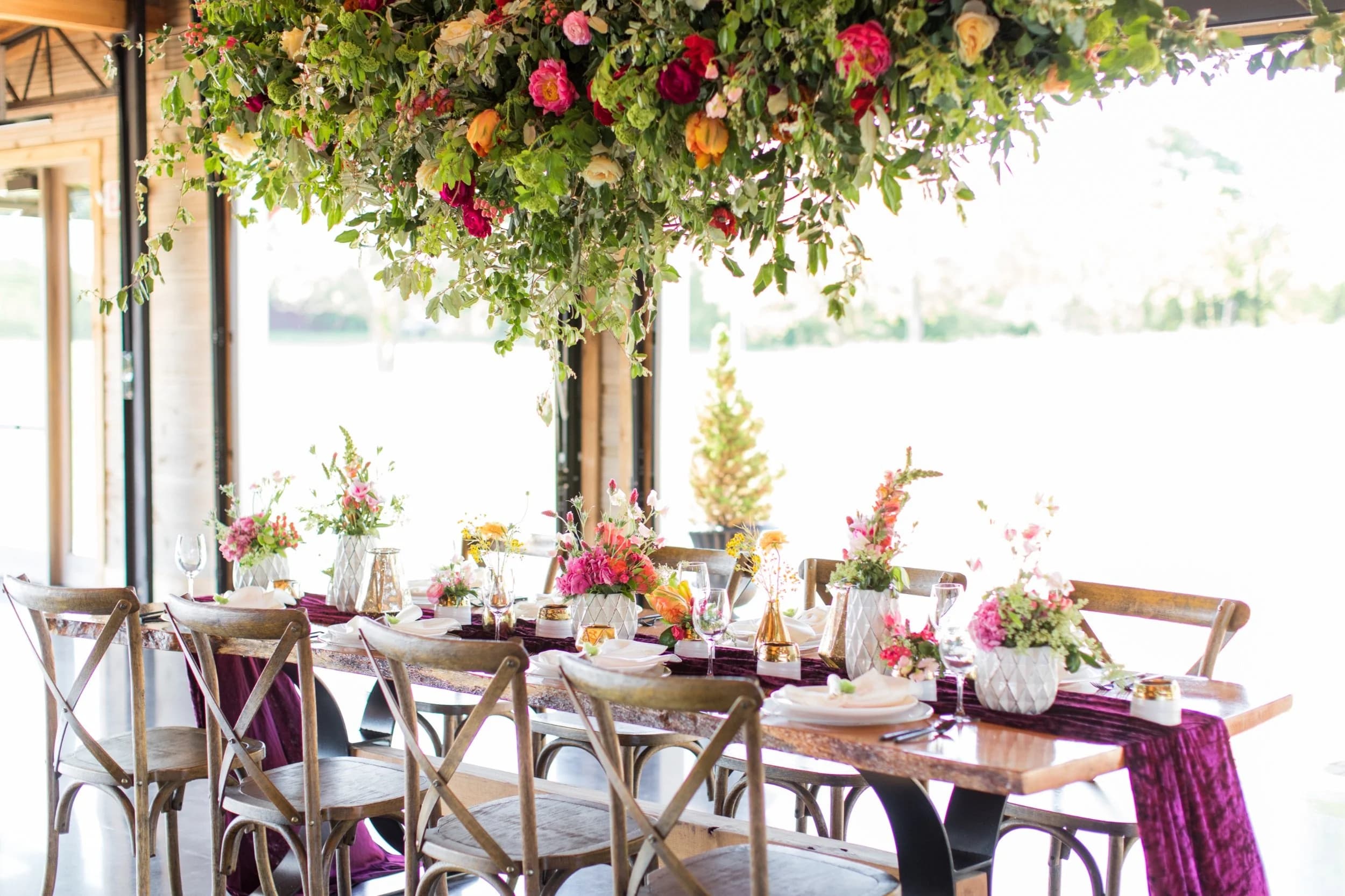 Rustic barn wedding reception at Sitton Hill Farm Easley SC