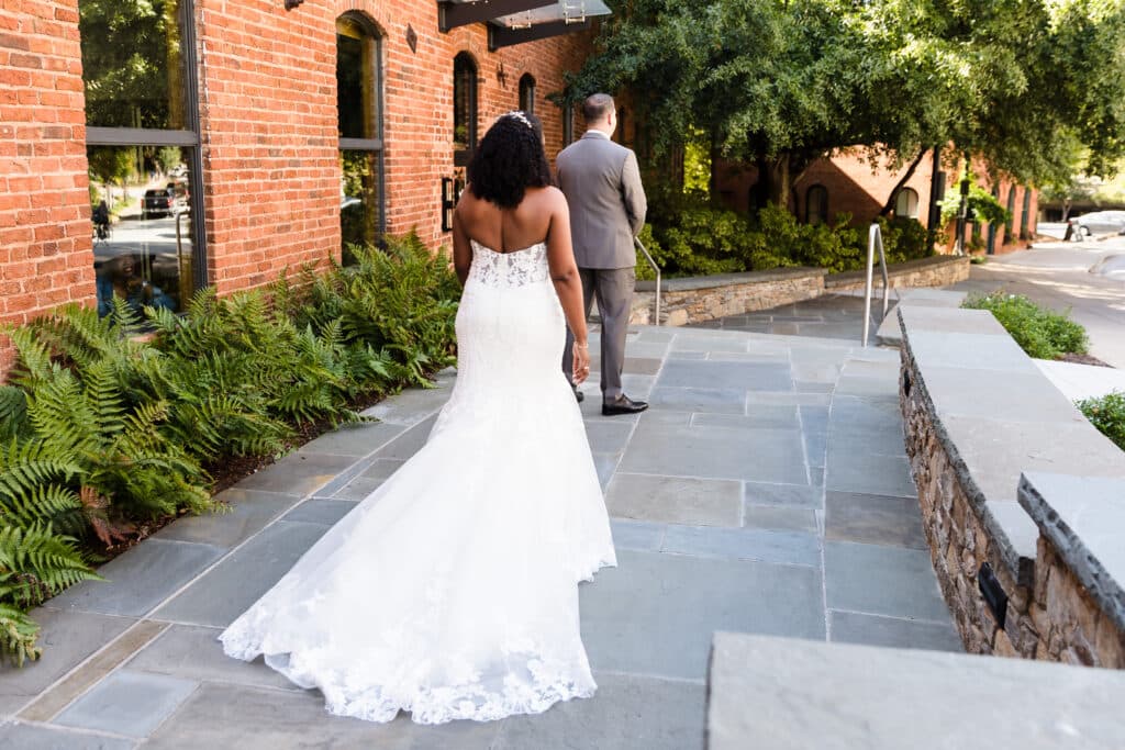 Huguenot Loft wedding ceremony downtown Greenville South Carolina