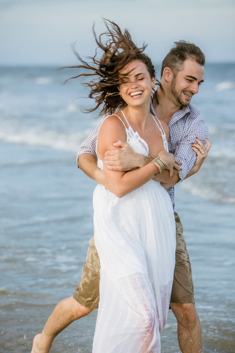 Beach engagement session on Hilton Head Island by Lisa Staff Photography